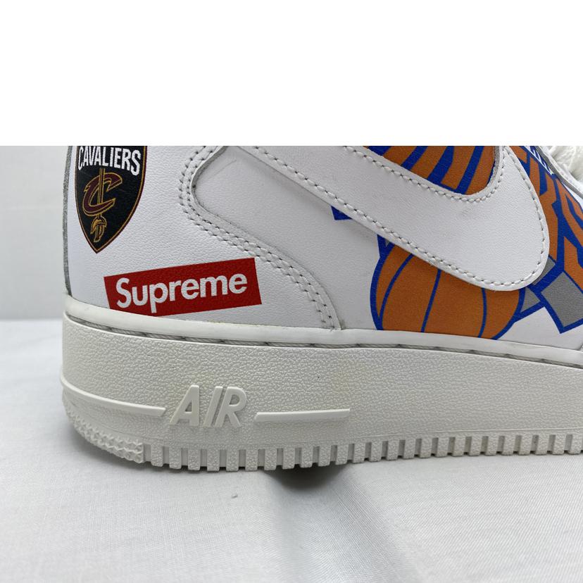 NIKE/Supreme×NBA×Nike Air Force 1 Mid ’07/AQ8017-100//Bランク/52