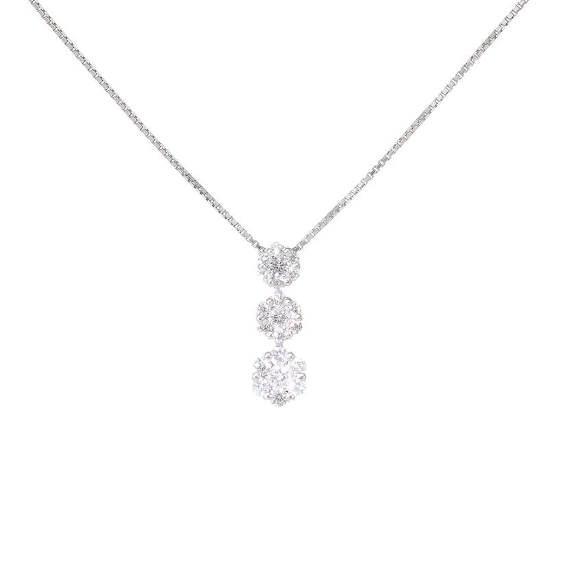 K18WGダイヤネックレス0.50ct//Aランク/05
