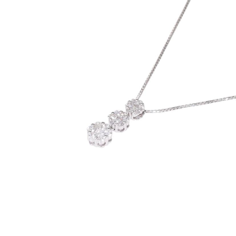 K18WGダイヤネックレス0.50ct//Aランク/05