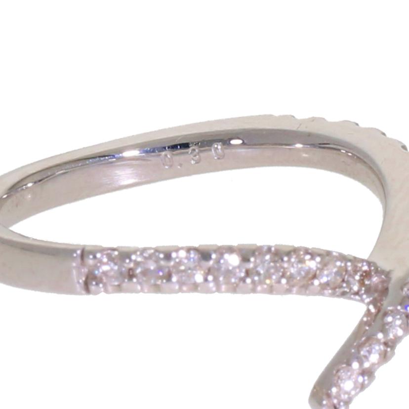 K18WGダイヤリング0.30ct//Aランク/88