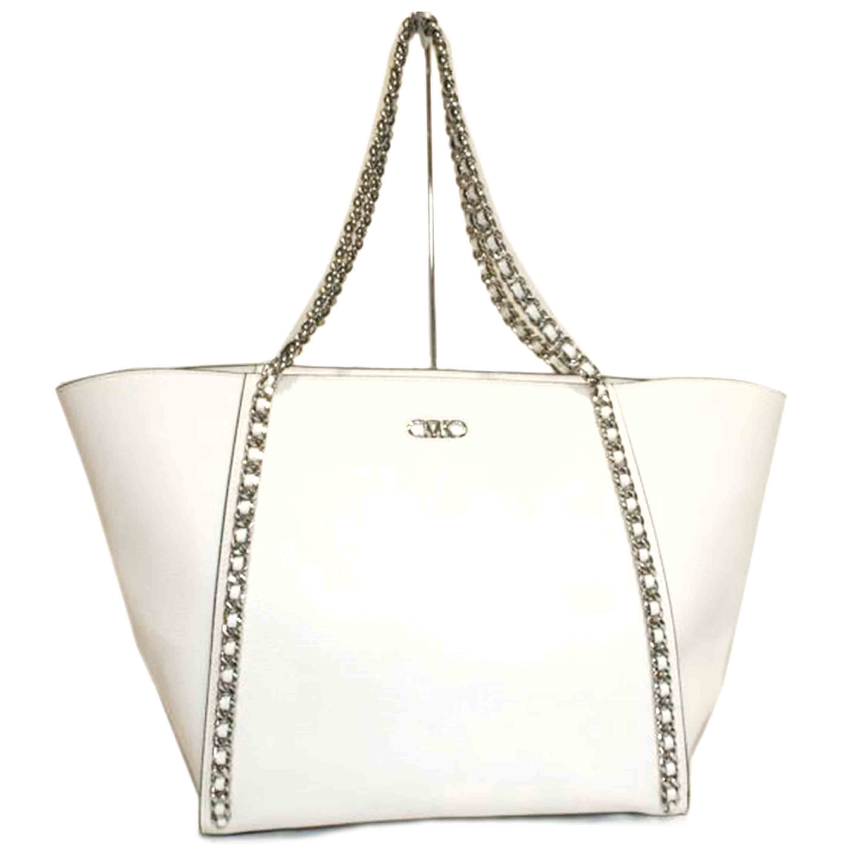 MICHAEL KORS/ラージチェーントートホワイト//Aランク/92