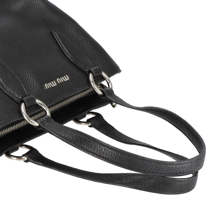 miu miu ミュウミュウ/レザーハンドバッグ/ブラック//ABランク/18