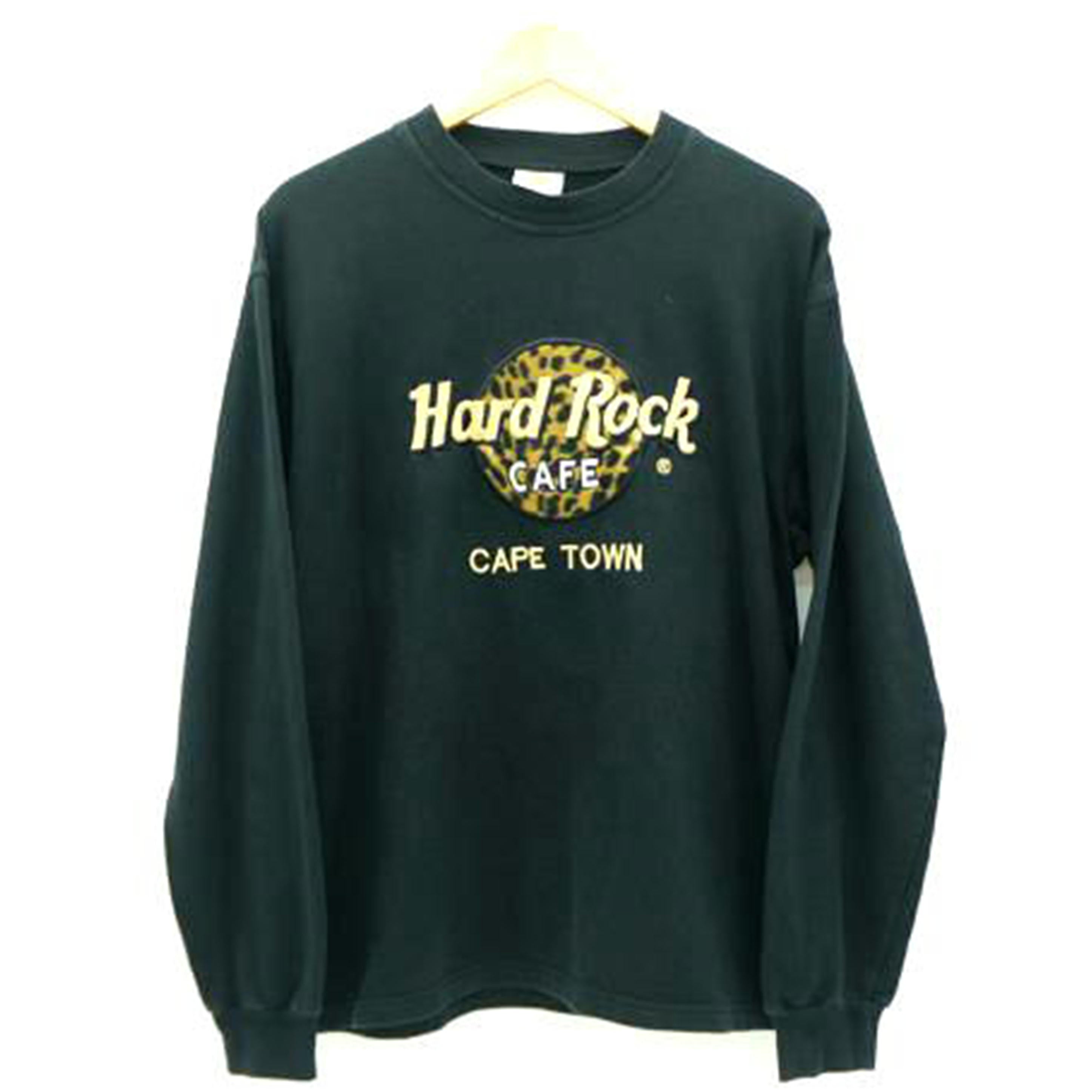 Hard Rock ハードロックカフェ/ヴィンテージトレーナー/ブラック×レオパード//ABランク/18