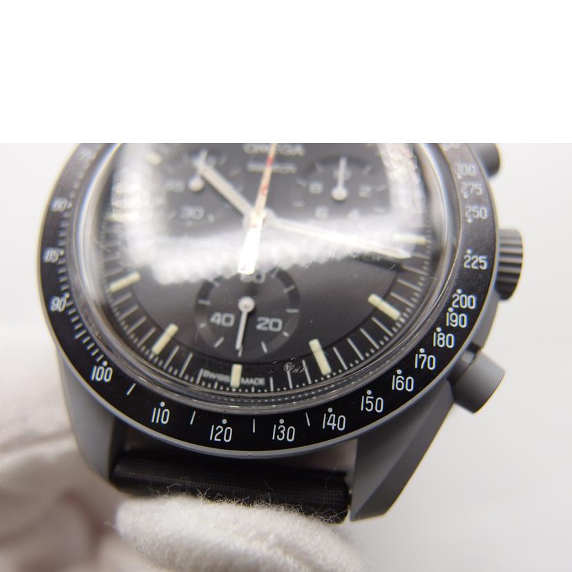 OMEGA オメガ/ミッショントゥザムーン/スウォッチ/SO33M102-108//130********/Aランク/04