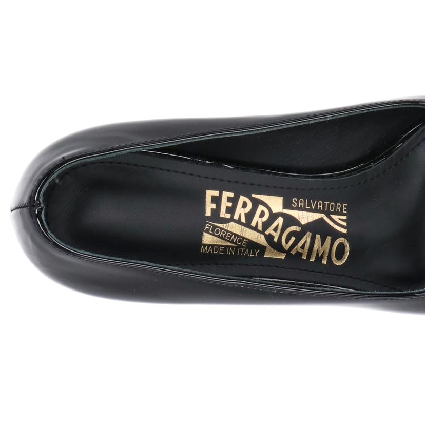 Ferragamo/◇ヴァラ/パンプス/エナメル/サイズ4/約21.5cm//Aランク/06
