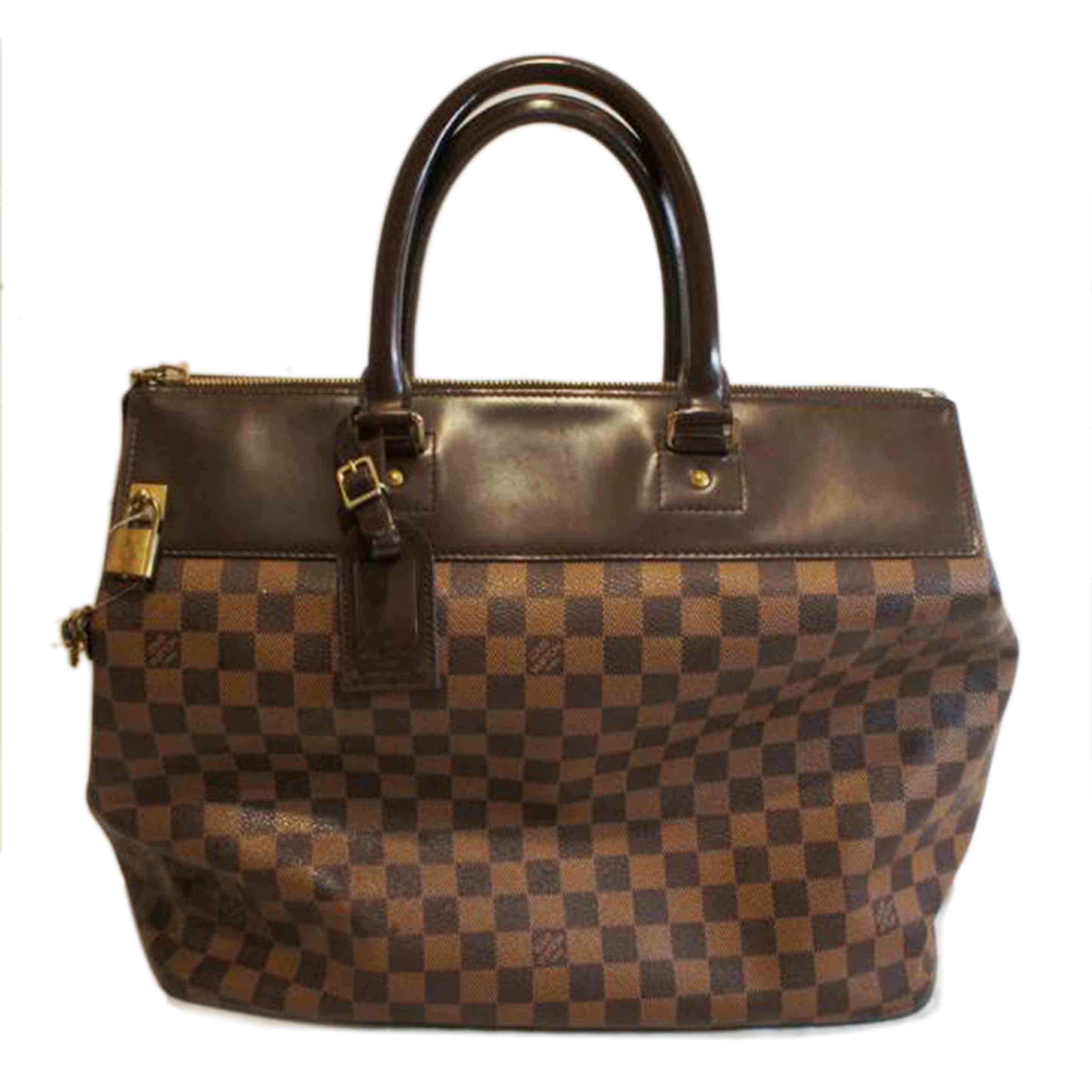 LOUIS VUITTON ルイヴィトン ルイ・ヴィトン ビトン ダミエ・エベヌ 市松模様 ブラウン 茶 トラベルバッグ ショルダーバッグ ハンドバッグ トートバッグ ブラウン メンズ レディース 定番 人気 LV 斜め掛け 肩がけ/グリニッジPM/ダミエ/エベヌ/N41165//AR0***/ABランク/92