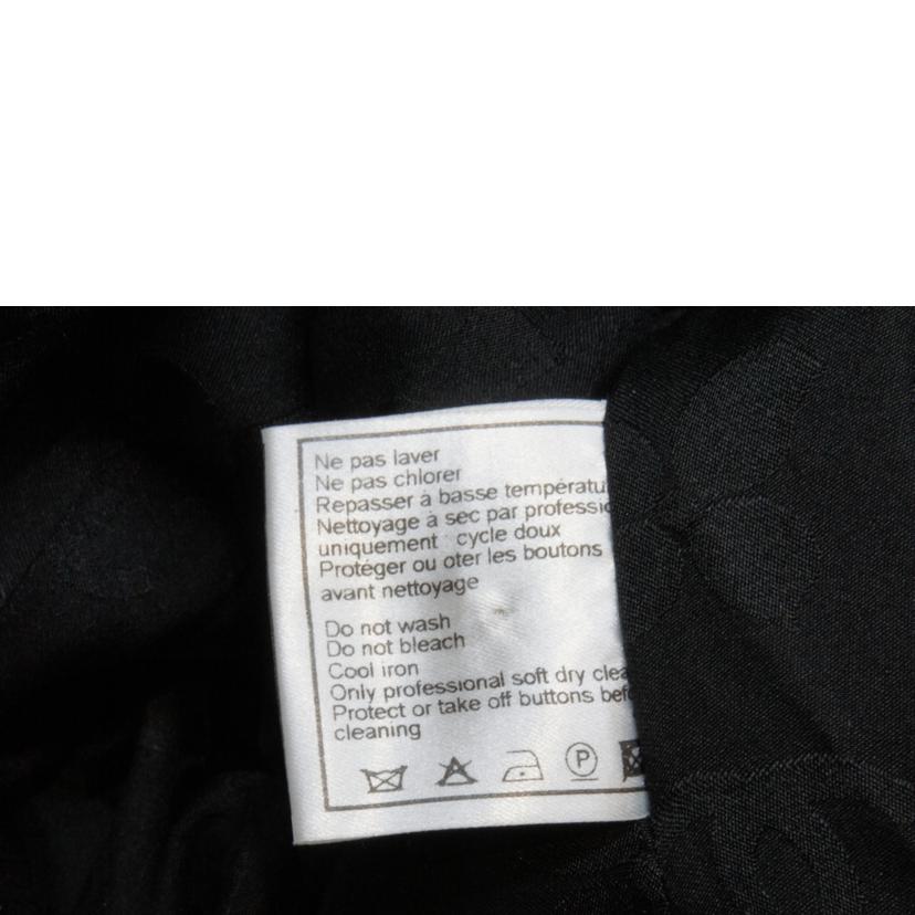CHANEL シャネル/ウールジャケットブラック/シルクココマークライニング/P1972V11245//Aランク/92