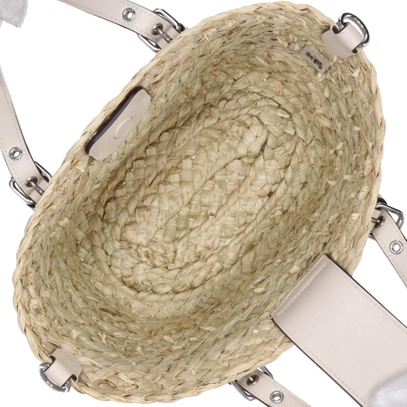 COACH/スモールトート2WAYストローバッグ/CJ519//B23***/ABランク/85