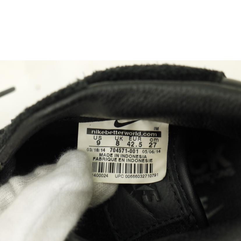 NIKE×COMME des GARCONS ナイキ×コムデギャルソンブラック/ブレイザーHI BLACK COMME des GARCONS/704571-001//Aランク/69