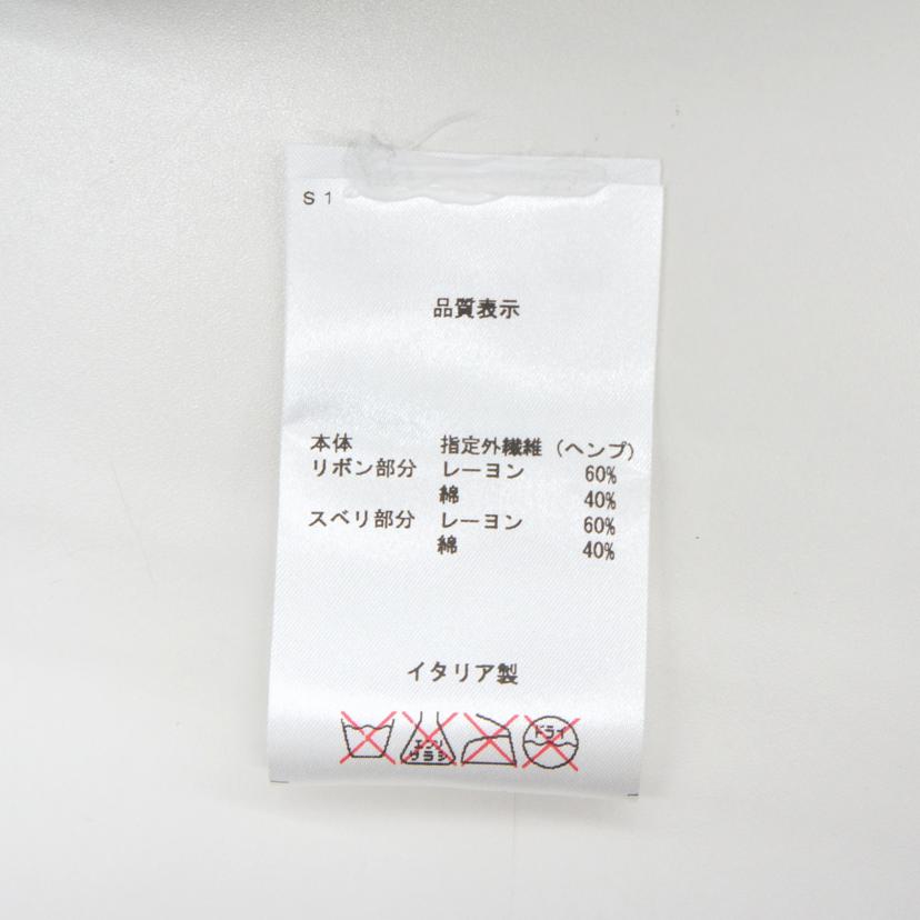 Borsalino ボルサリーノ/ボルサリーノ/ヘンプ100%センターデントハット/黒/1410787110//Bランク/06