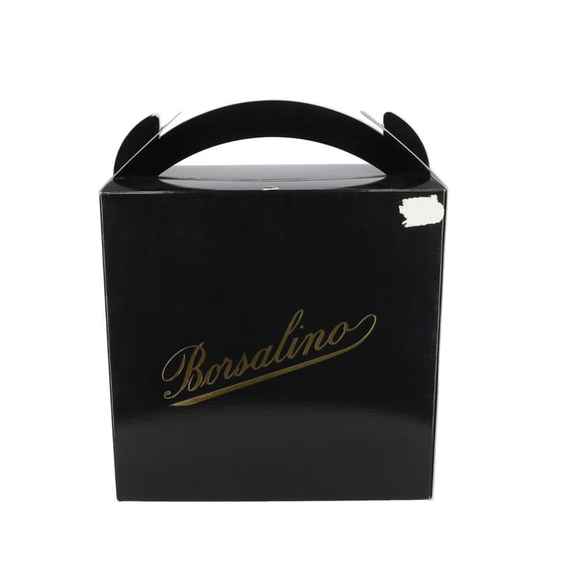 Borsalino ボルサリーノ/ボルサリーノ/ヘンプ100%センターデントハット/黒/1410787110//Bランク/06