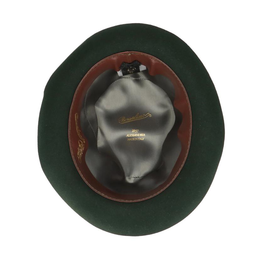 Borsalino ボルサリーノ/ボルサリーノ/ラビットファー/ハット/深緑//Aランク/06