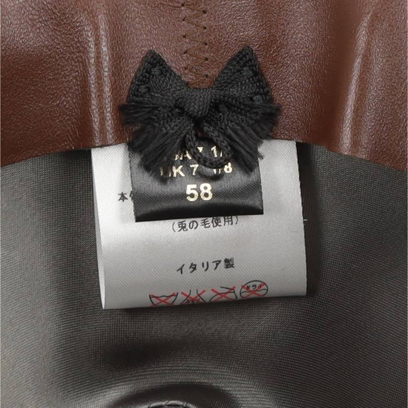 Borsalino ボルサリーノ/ボルサリーノ/ラビットファー/ハット/深緑//Aランク/06