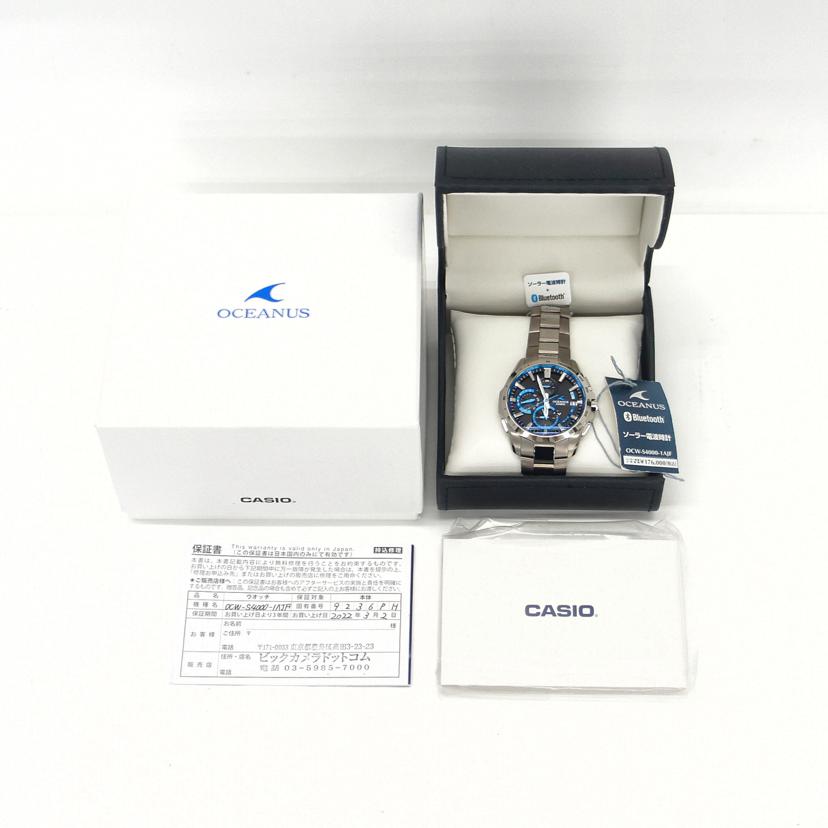CASIO カシオ/オシアナス・マンタ/メンズ/電波ソーラー/OCW-S4000-1AJF//BBQ****/Bランク/40