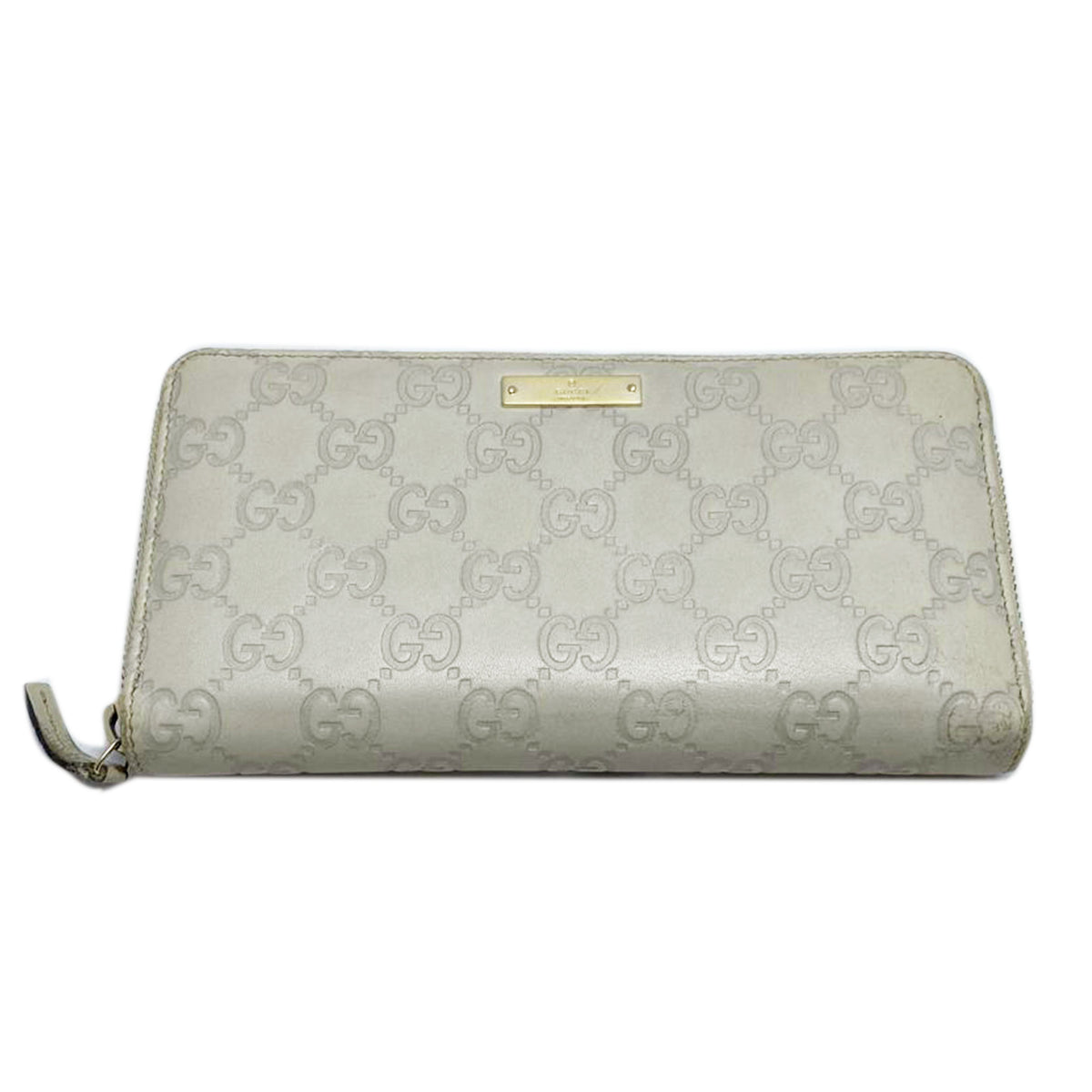 GUCCI/グッチシマGG柄ラウンドファスナー長財布/307980//Bランク/52