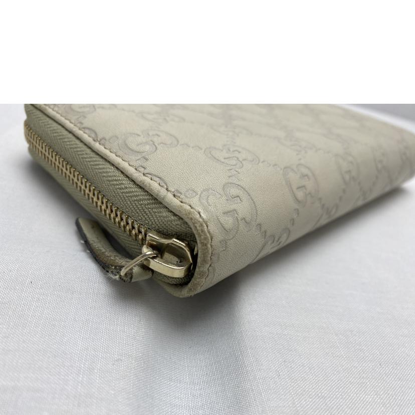 GUCCI/グッチシマGG柄ラウンドファスナー長財布/307980//Bランク/52
