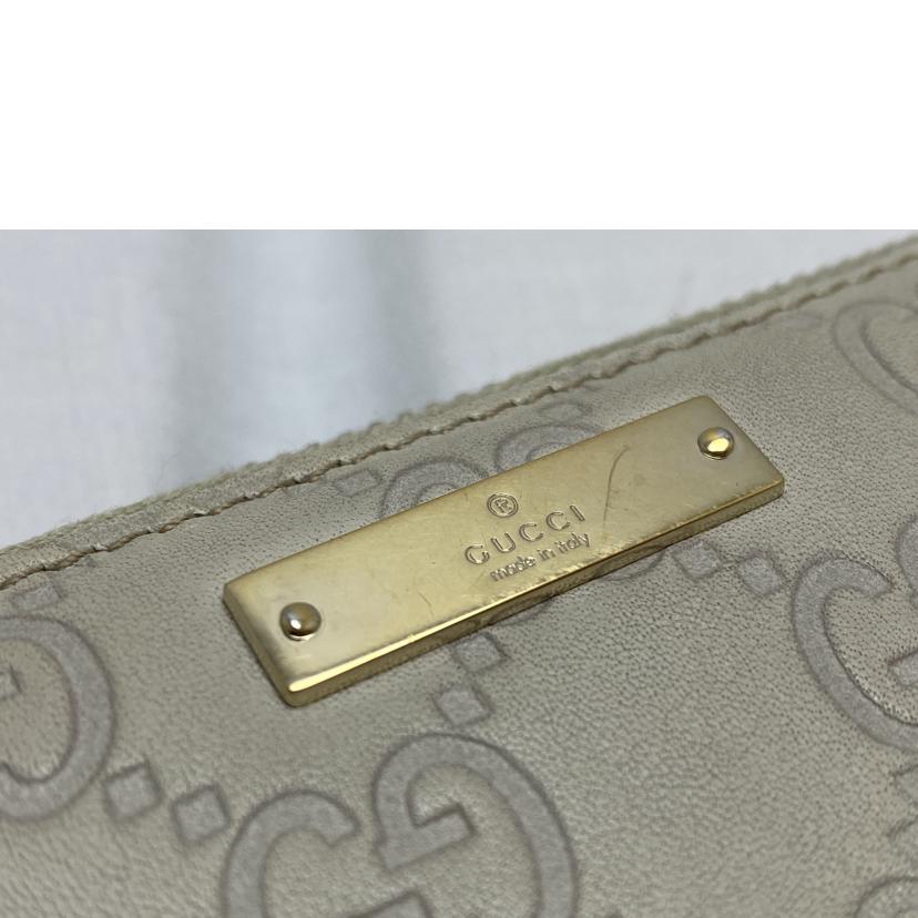 GUCCI/グッチシマGG柄ラウンドファスナー長財布/307980//Bランク/52