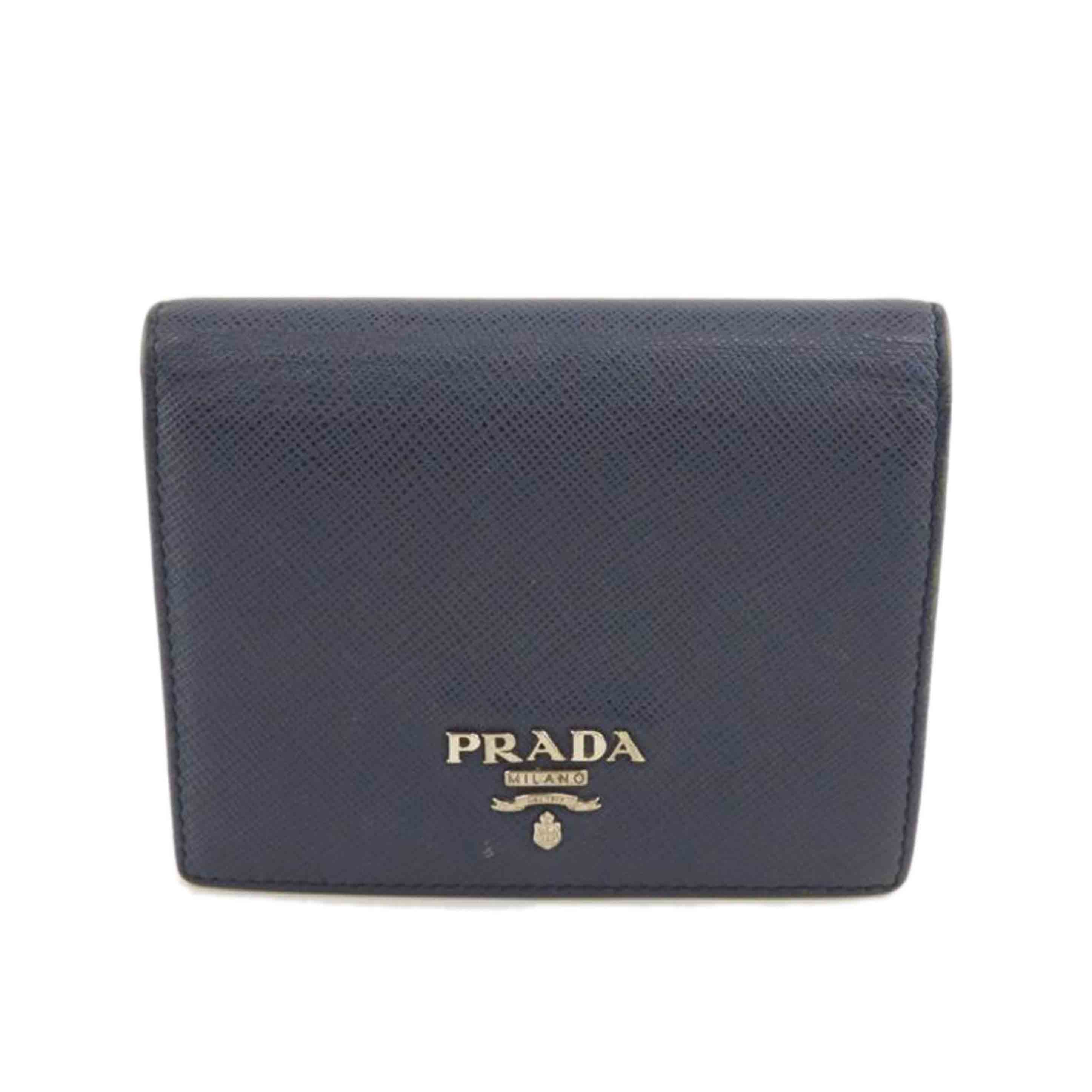 PRADA プラダ/サフィアーノ/2つ折りコンパクト財布//Bランク/64