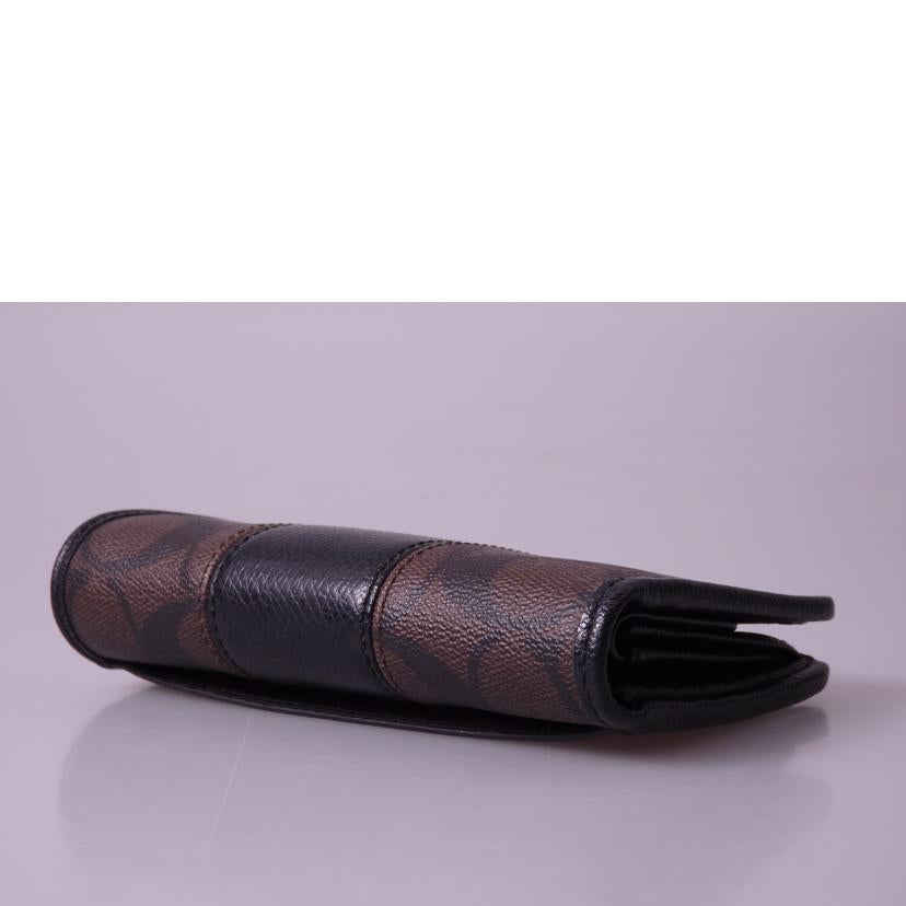 COACH コーチ/シグネチャー2つ折り財布/F52857//K14**/Aランク/76