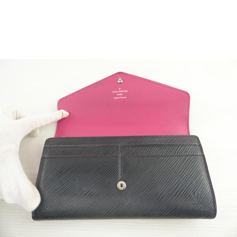 LOUIS VUITTON ルイ・ヴィトン/ポルトフォイユ・サラ/エピ/ノワール/ホットピンク/M64322//RA0***/Bランク/64