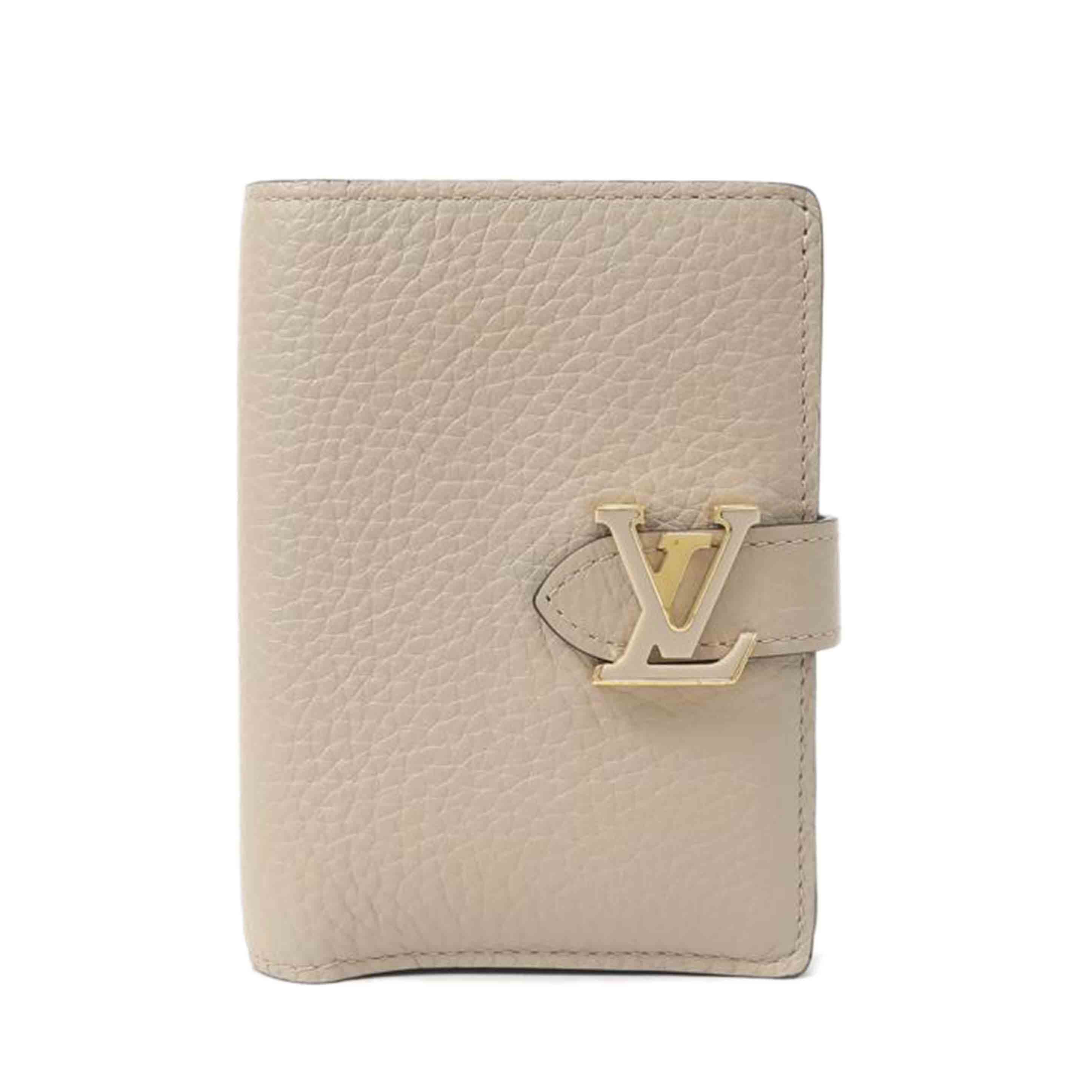 LOUIS VUITTON ルイ・ヴィトン/ヴェルティカル ウォレット コンパクト 二つ折り財布 ベージュ/M82198//ICタ**/ABランク/65