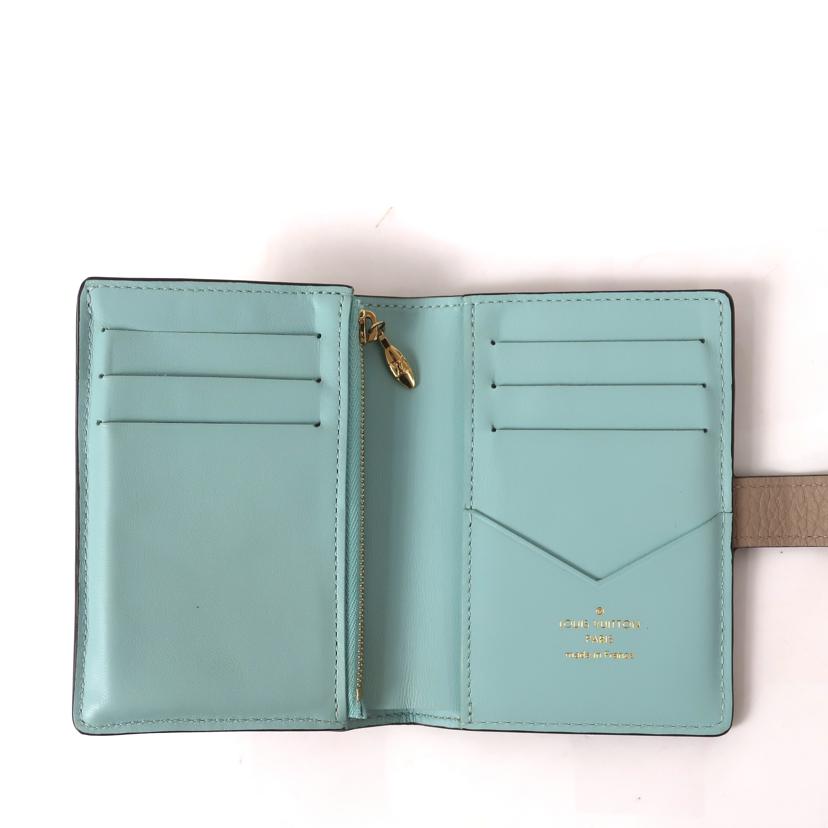 LOUIS VUITTON ルイ・ヴィトン/ヴェルティカル ウォレット コンパクト 二つ折り財布 ベージュ/M82198//ICタ**/ABランク/65