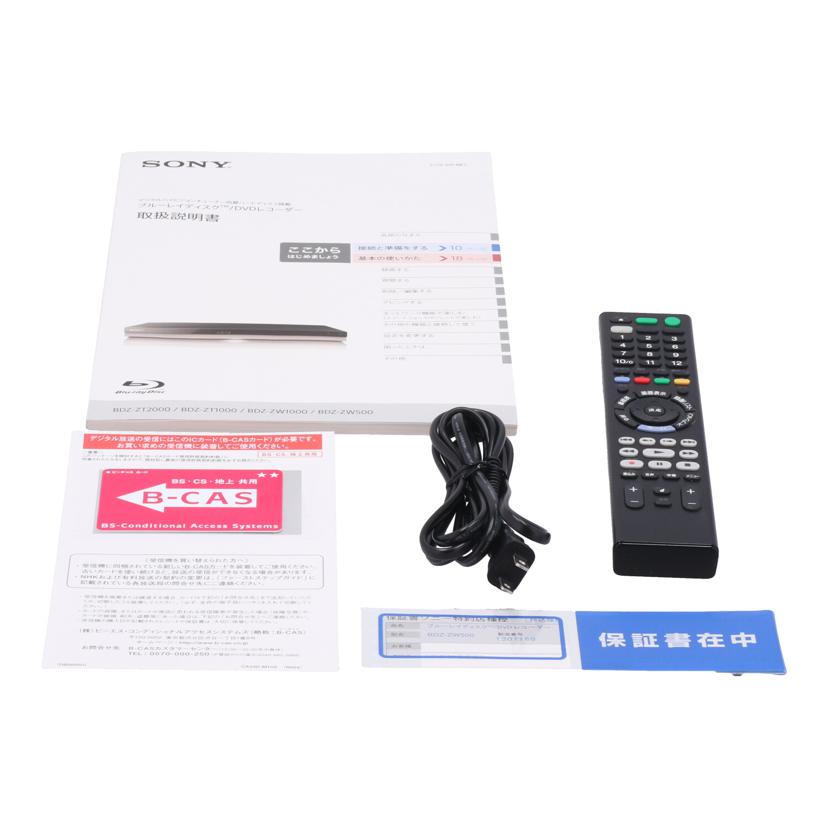 SONY ソニー /BDレコーダー/BDZ-ZW500//1307168/Bランク/84
