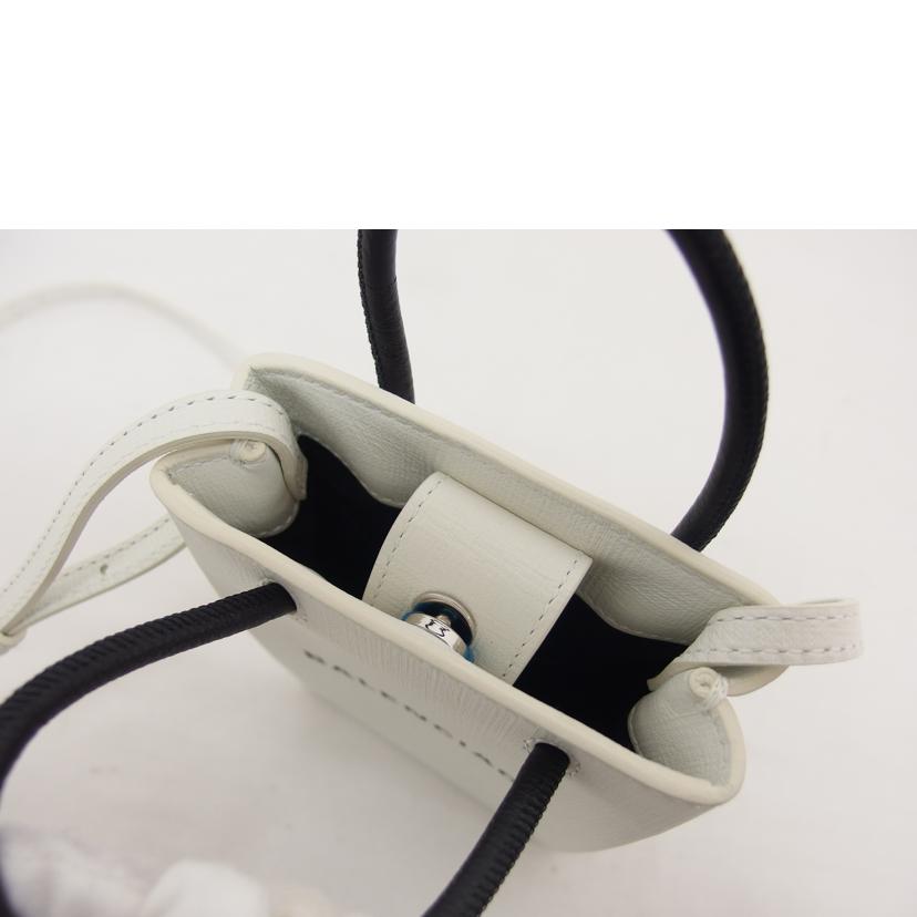 BALENCIAGA バレンシアガ/ショッピングフォンフォルダー2WAYバッグ/ホワイト/59386//Aランク/04