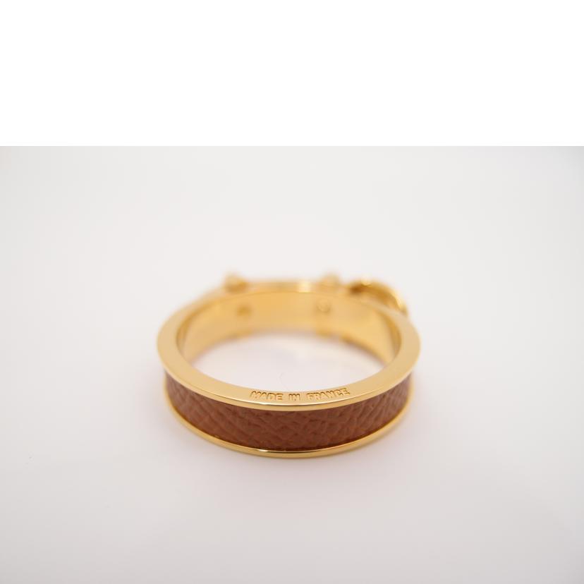 HERMES/ベルトモチーフスカーフリング/ゴールド//Aランク/69