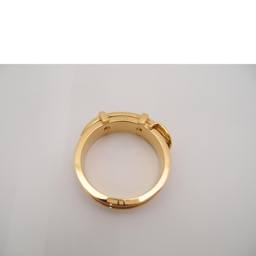 HERMES/ベルトモチーフスカーフリング/ゴールド//Aランク/69