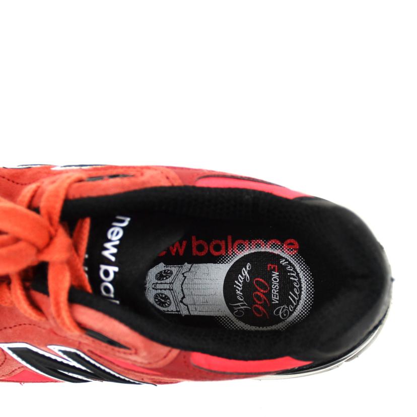 NB/990V3/レッド/M990PL3//ABランク/75