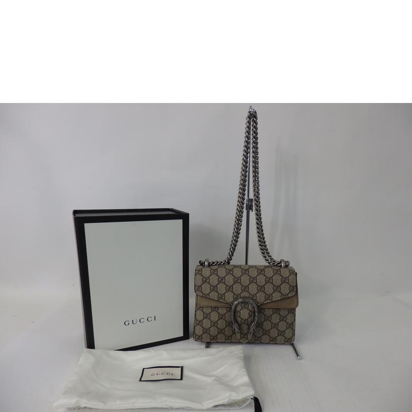 GUCCI グッチ/ディオニュソス/GGスプリーム/Wチェーンショルダーバッグ/421970//596***/Aランク/84