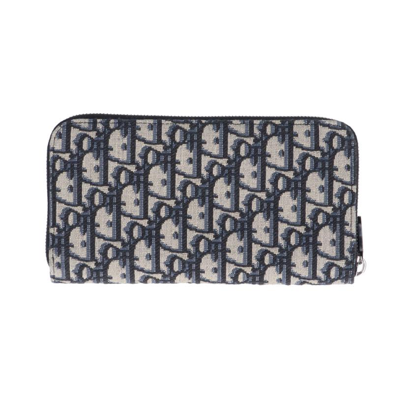 C.Dior ディオール/オブリークジャガード/サドルロングジップウォレット//SAランク/38