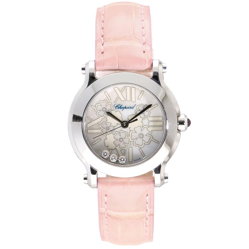 Chopard ショパール/ハッピースポーツ3Pダイヤ/ホワイトシェル/クォーツ/8509//154****/ABランク/75