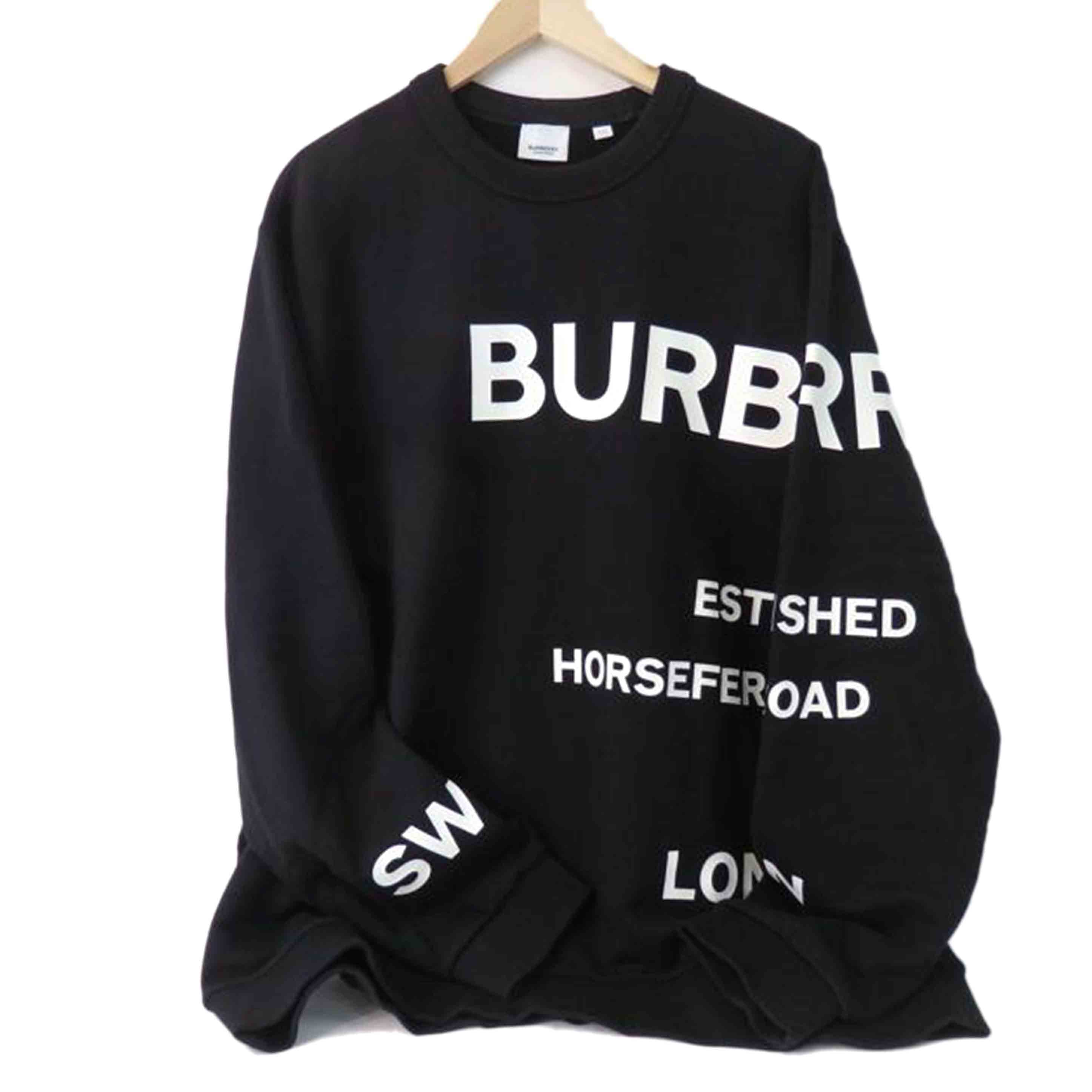 BURBERRY バーバリー/ホースフェリーロゴクルーネック/スウェット/ブラック/XXL/8040695//Aランク/84