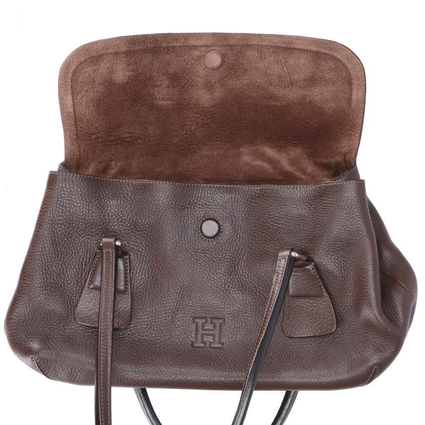 HIROFU ヒロフ/レザートートバッグ/ダークブラウン//Aランク/18