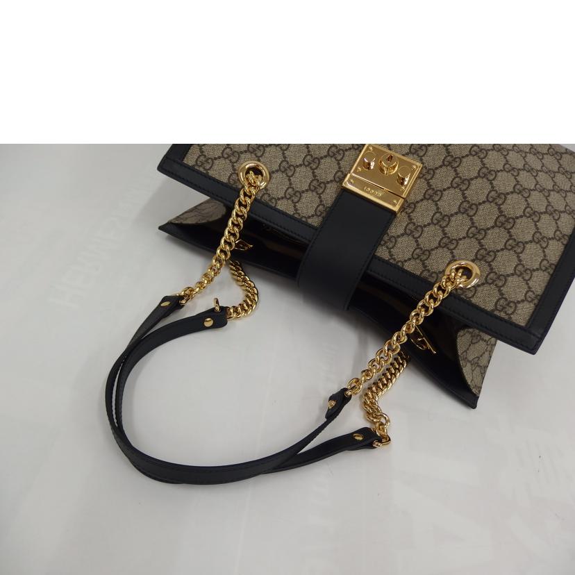 GUCCI グッチ/GGスプリーム パドロック チェーン ショルダー/479197//Aランク/82