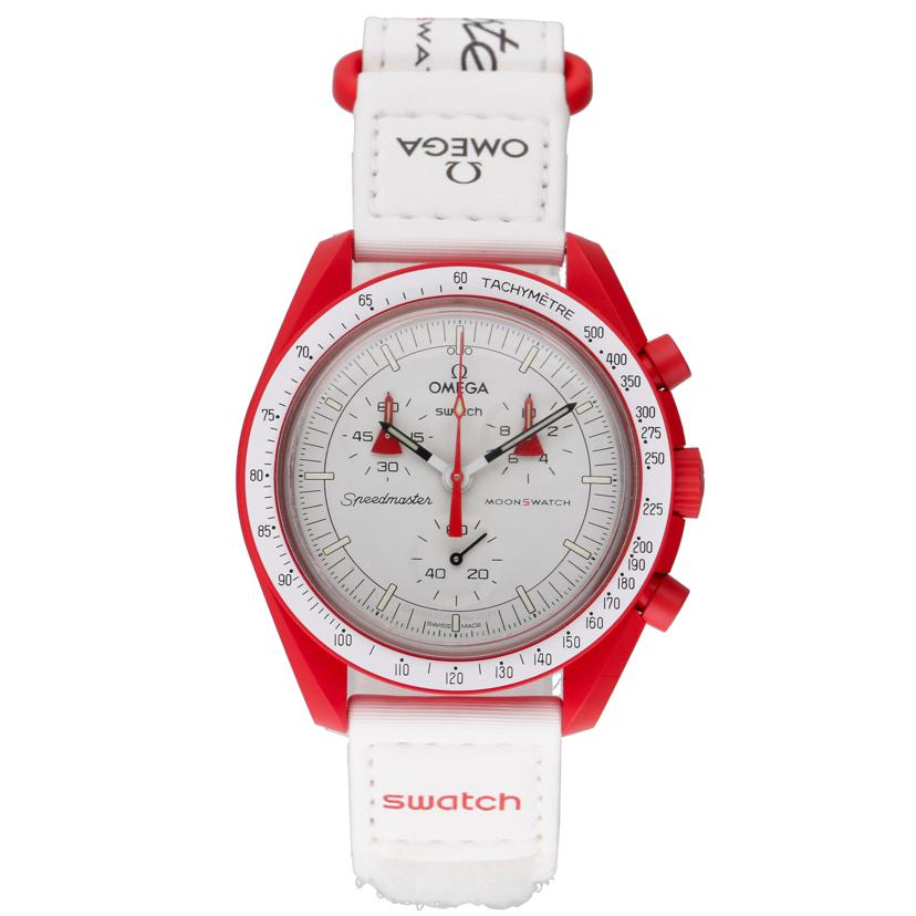 OMEGA×swatch オメガ×スウォッチ/ムーンスウォッチ MISSION TO MARS/クォーツ/SO33R100//Aランク/05