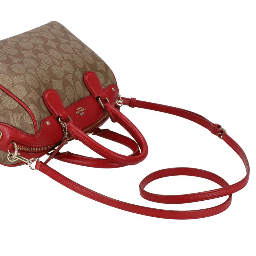 COACH コーチ/ベネットミニサッチェル/PVCシグネチャー2WAYバッグ/F36702//G16**/Aランク/18