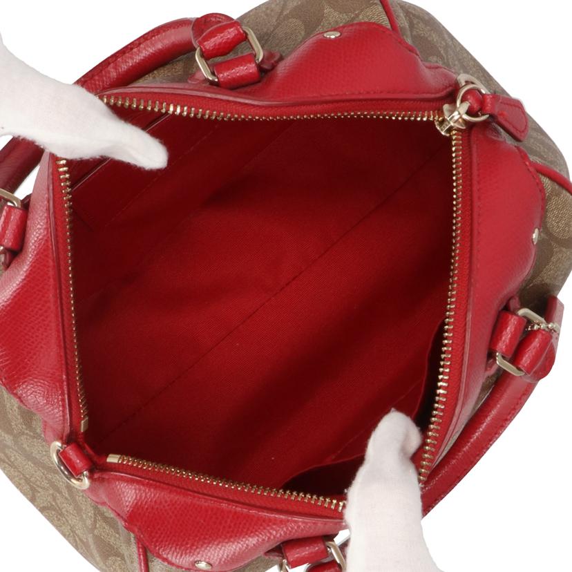 COACH コーチ/ベネットミニサッチェル/PVCシグネチャー2WAYバッグ/F36702//G16**/Aランク/18