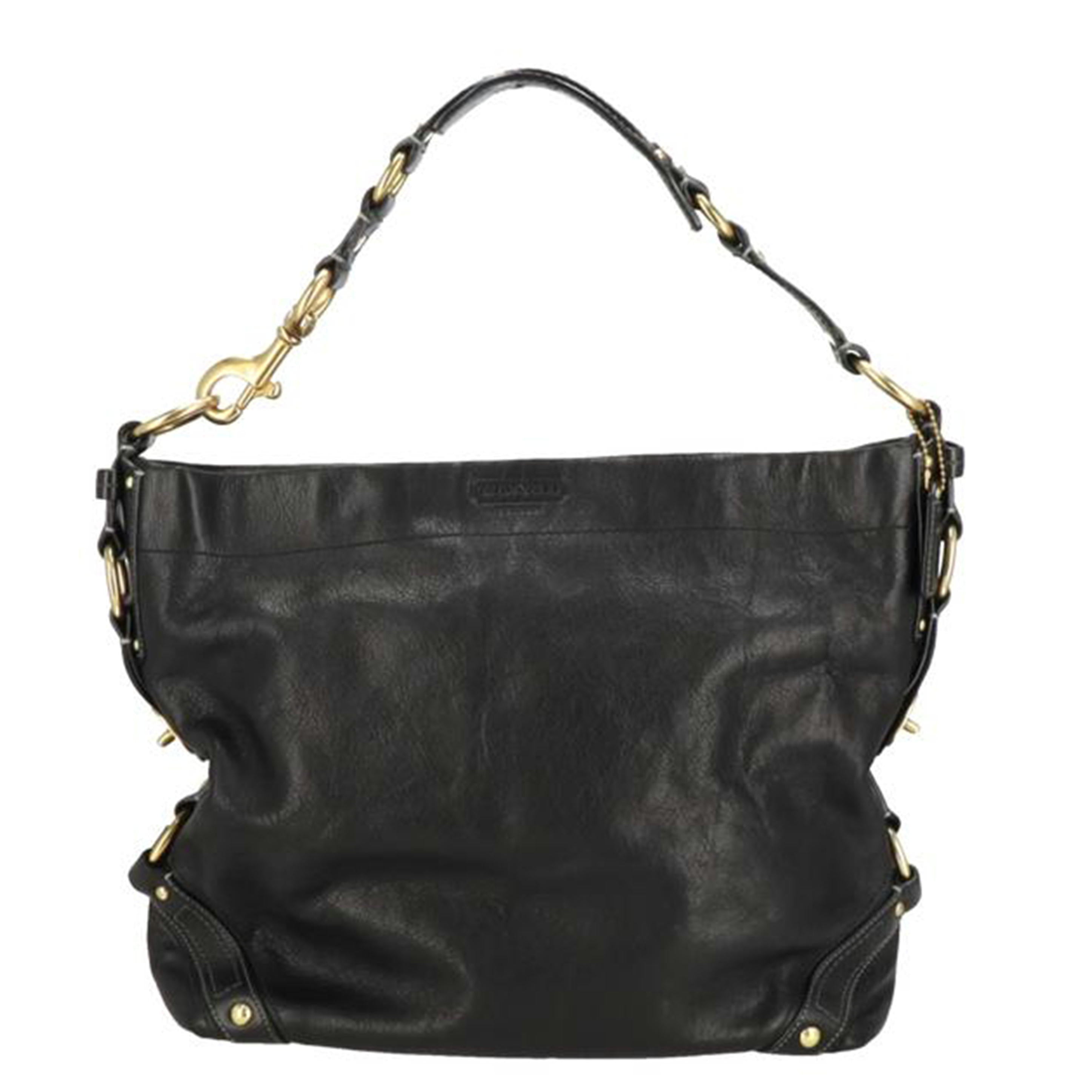 COACH コーチ/カーリー/レザーワンショルダーバッグ/ブラック/10616//J06**/Aランク/18