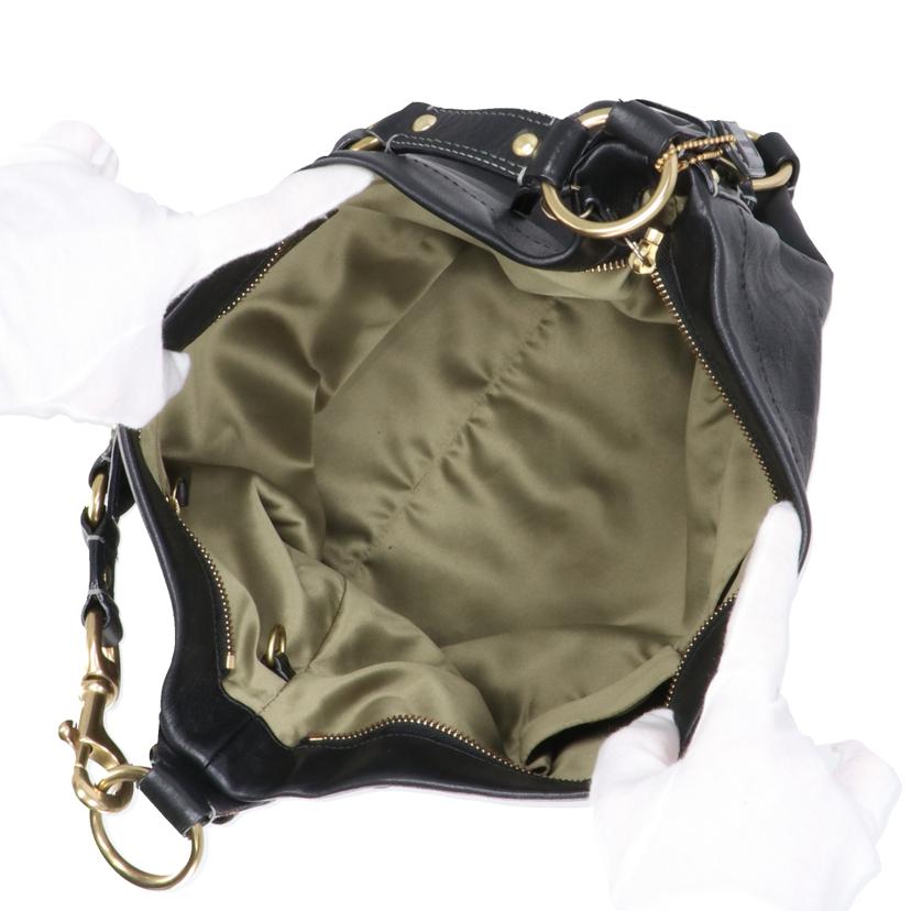 COACH コーチ/カーリー/レザーワンショルダーバッグ/ブラック/10616//J06**/Aランク/18