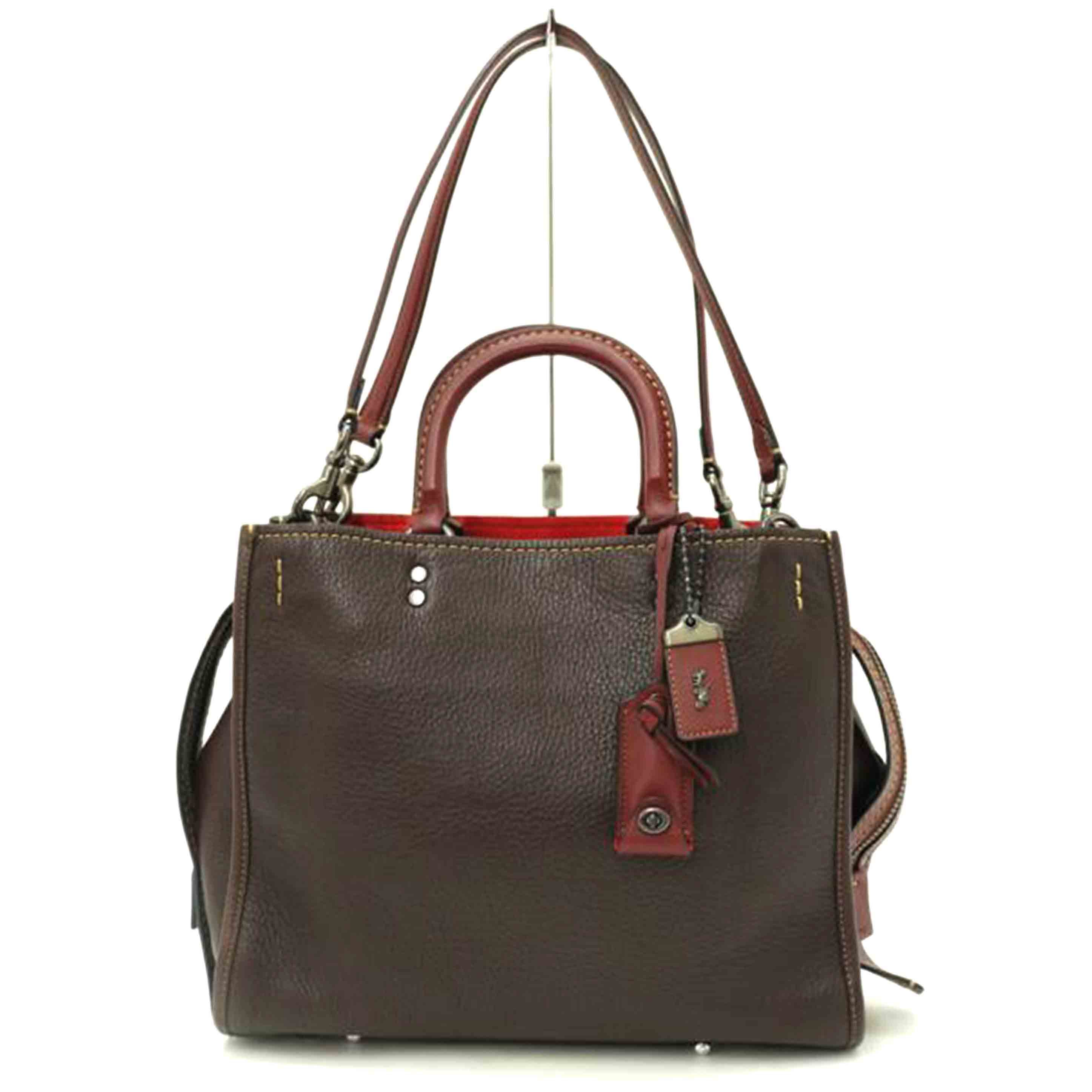 COACH コーチ/ローググラブタン2wayトート/ボルドー/38124//G17**/Aランク/69