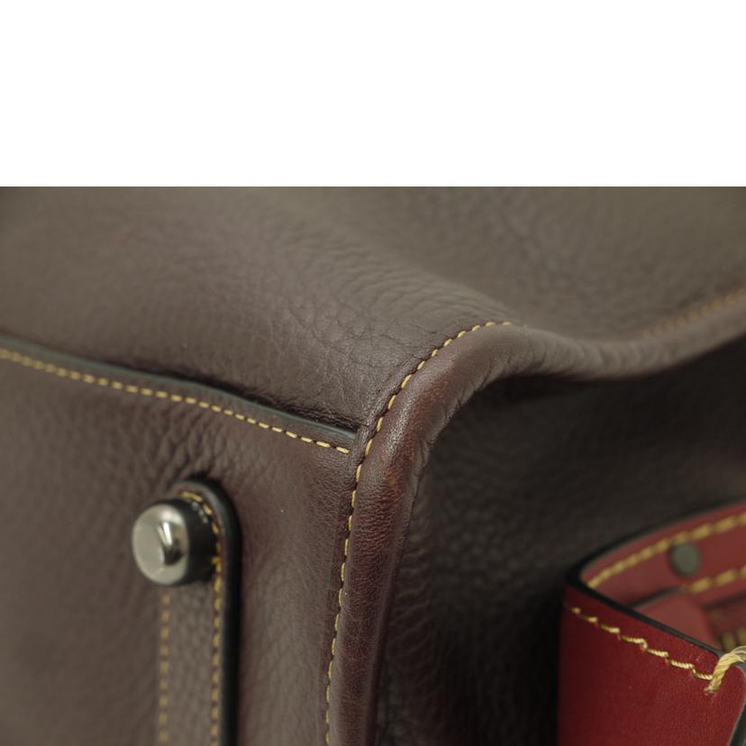 COACH コーチ/ローググラブタン2wayトート/ボルドー/38124//G17**/Aランク/69