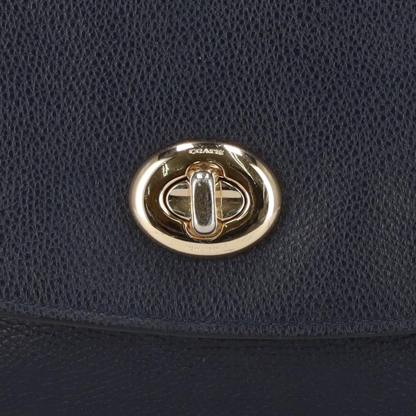 COACH コーチ/ターンロックホーボー/2WAYレザーバッグ/ネイビー/36762//H15**/ABランク/18