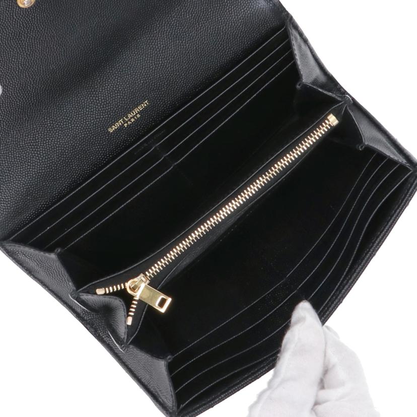 YSL イヴサンローラン/YSLモノグラムラージウォレット/372264//ABランク/75
