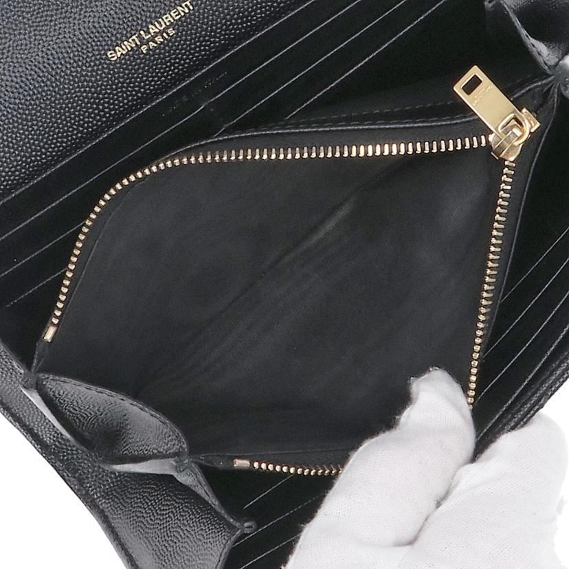 YSL イヴサンローラン/YSLモノグラムラージウォレット/372264//ABランク/75