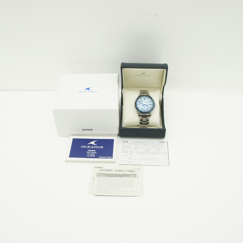 CASIO カシオ /オシアナス/GPSハイブリッド電波ソーラー/OCW-G12002AJF//G21*****/Aランク/37