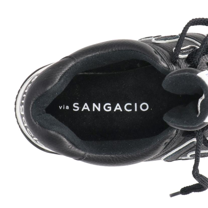 Sangacio/loカットスニーカー 白x黒 にゅ//Sランク/75