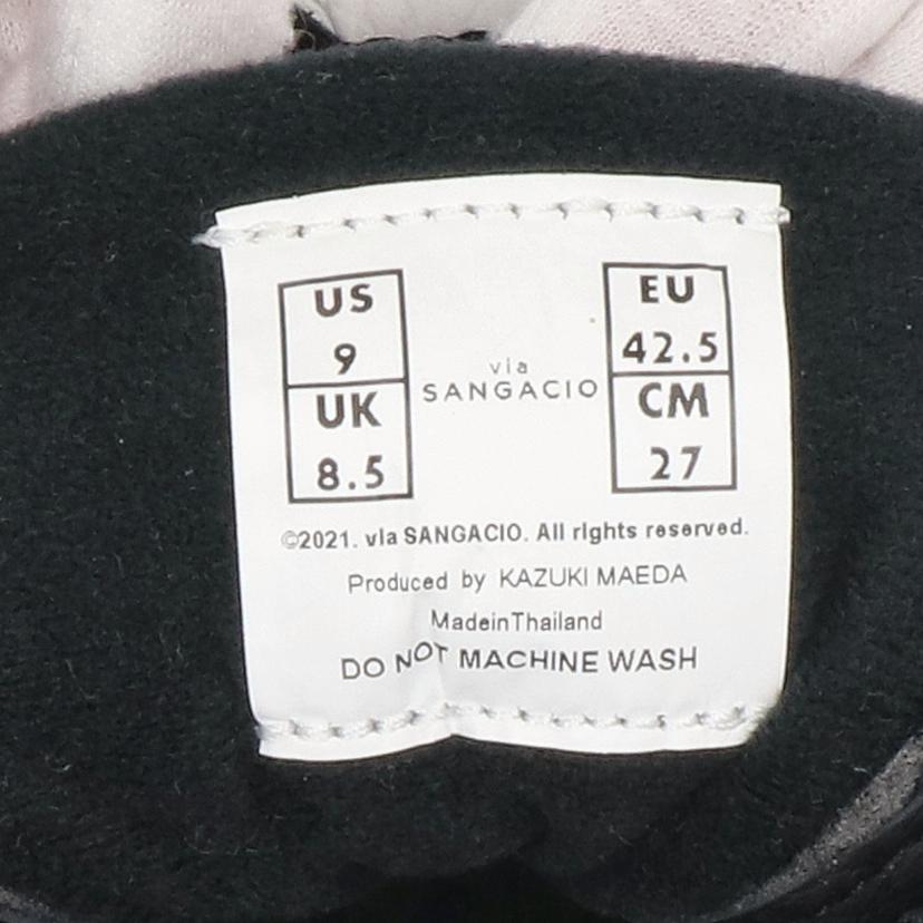 Sangacio/loカットスニーカー 白x黒 にゅ//Sランク/75